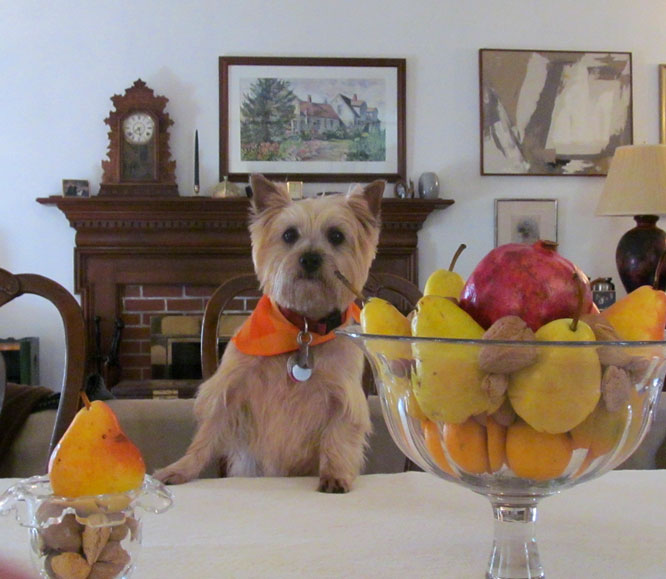 At the table
